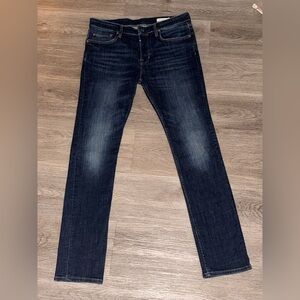 All Saints Cigarette Skinny Jeans Sz 32 Button Fly Stretch